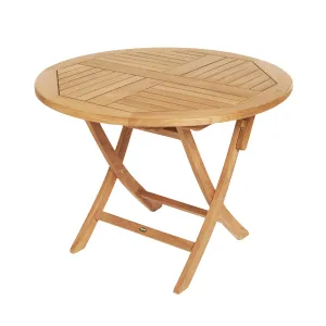 Teak Folding Classic Dining Table - Round 36" (90 cm)