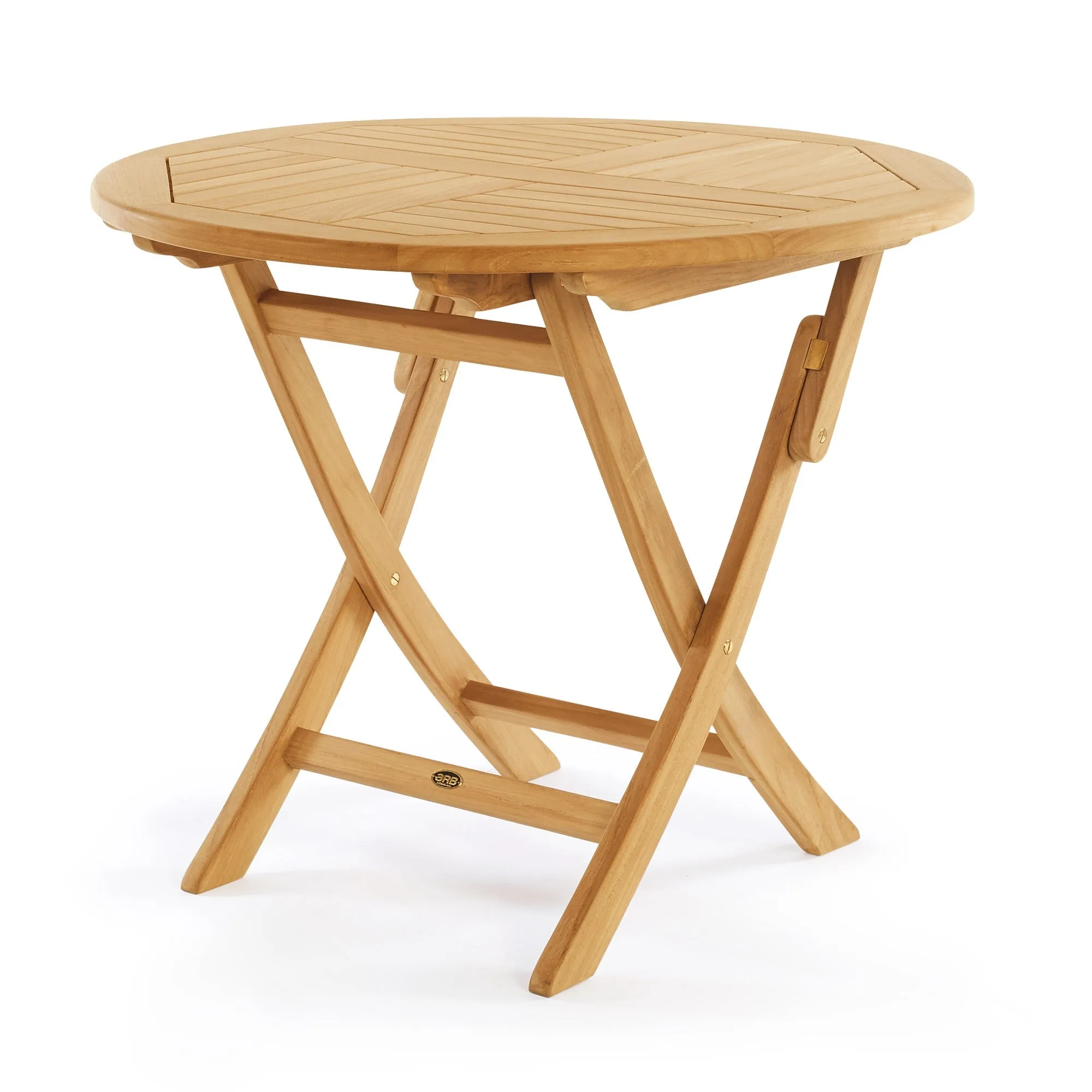 Teak Folding Classic Dining Table - Round 36" (90 cm)