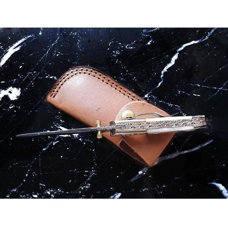 Titan American Eagle - White Wolf Damascus folding / EDC/