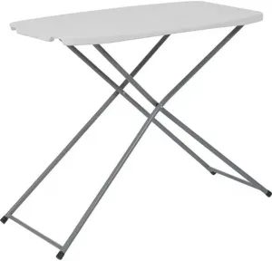 Titan Series Adjustable Height Plastic Folding Table 30 x 20