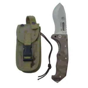Titan XL 4-3/4" Rescue Folding Knife - Arid Micarta Handle