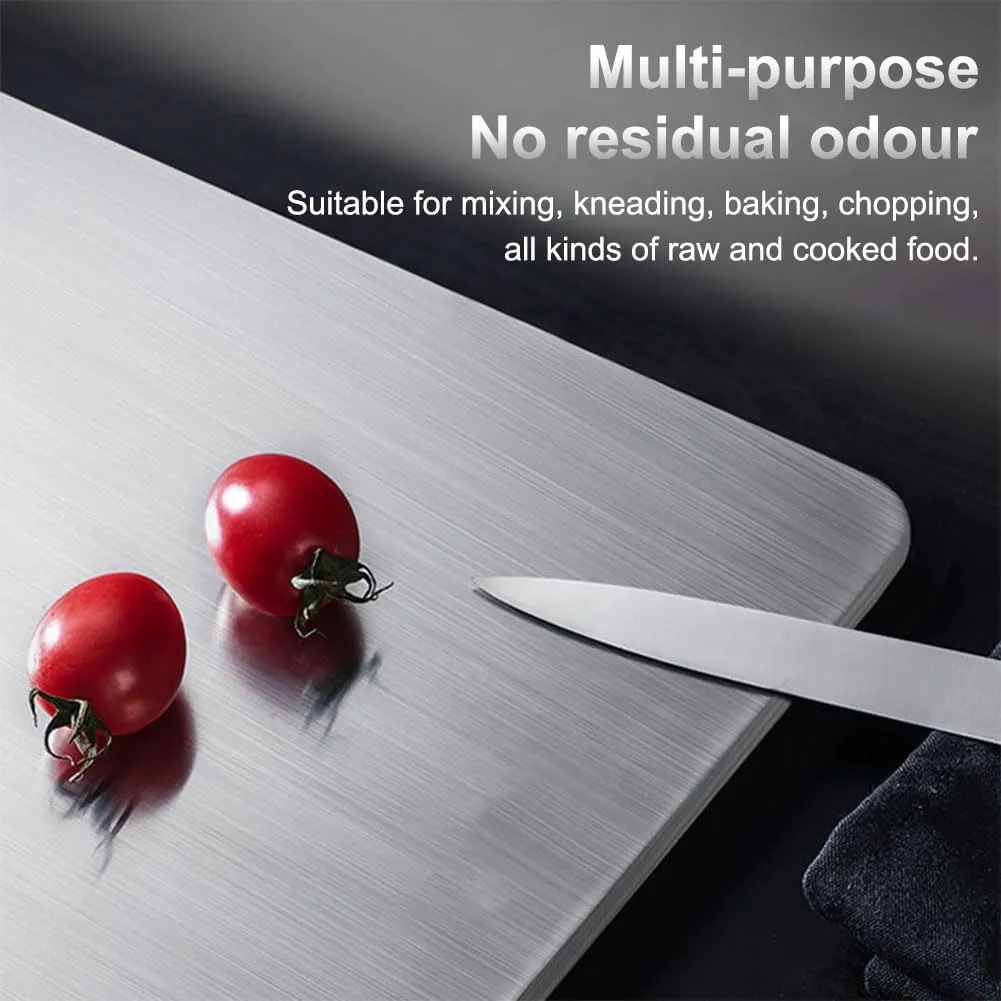 Titanium Cutting Board, 100% Pure Titanium Cutting Boards for Kitchen, 2025 New Upgrade Double Sided Food-Grade Titanium Board, Hygiene & Durability Non Stick Titanium Chopping Board (14 x 9 inches)