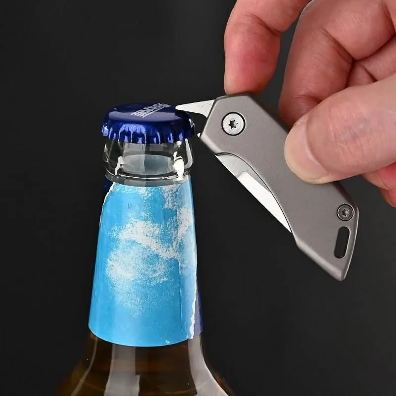 Titanium Pocket Knife - Lightweight Keychain Tool