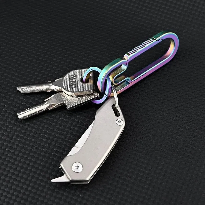 Titanium Pocket Knife - Lightweight Keychain Tool