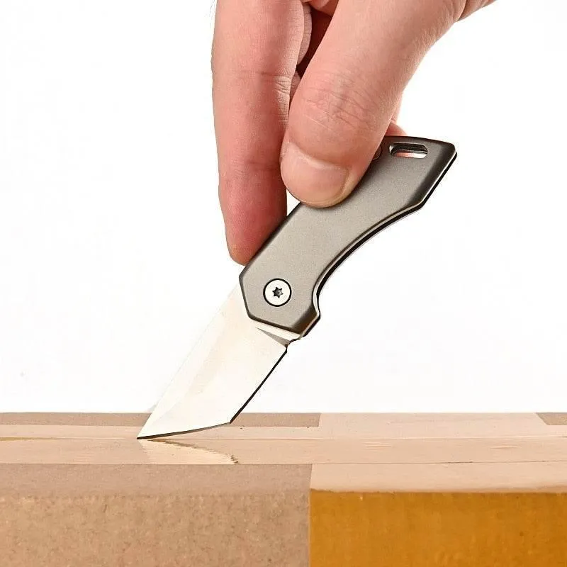 Titanium Pocket Knife - Lightweight Keychain Tool