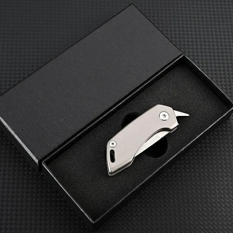 Titanium Pocket Knife - Lightweight Keychain Tool