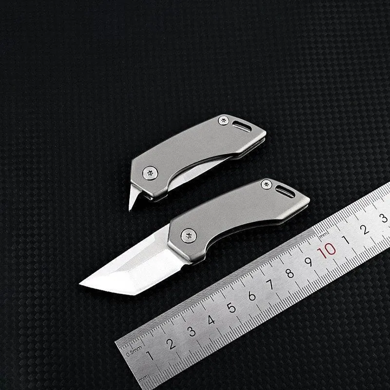 Titanium Pocket Knife - Lightweight Keychain Tool