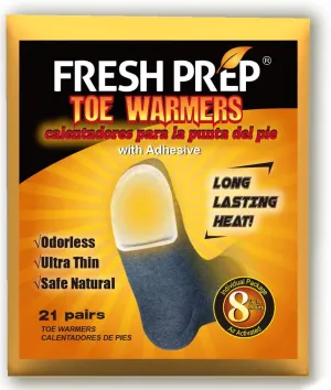 Toe Warmers 21 Pairs Hot Foot Warmer Individual Packs Toes Heating Pads Disposable with Adhesive Back - Up to 8 Hours of Heat, Air Activated Safe Natural Odorless Toe Warmer for Men Women Kids