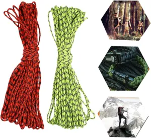 Totority Fade Resistant 5mm 7 Core Parachute Cord Life Rope 31m Camping Hiking Outdoor Activities Tents