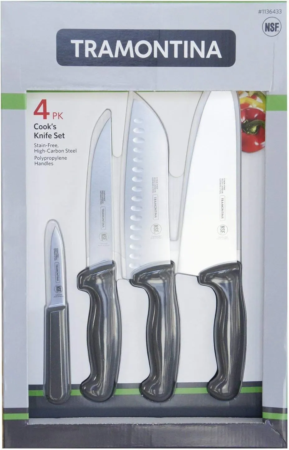 Tramontina ProLine 4 Pk Cook's Knife Set