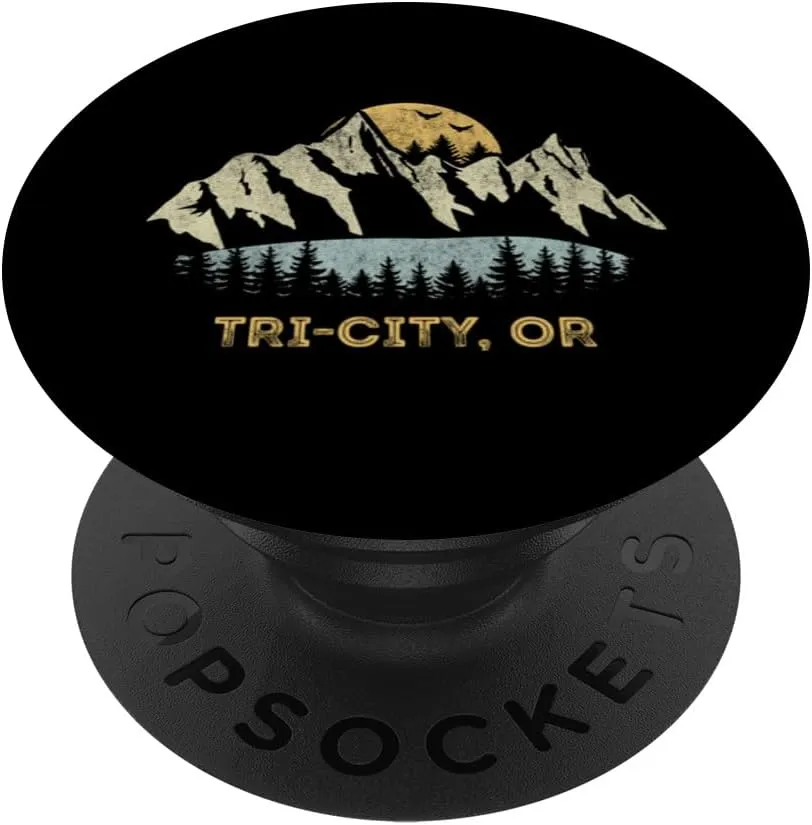 Tri-City Oregon Mountain Sunset Sunrise OR PopSockets Standard PopGrip
