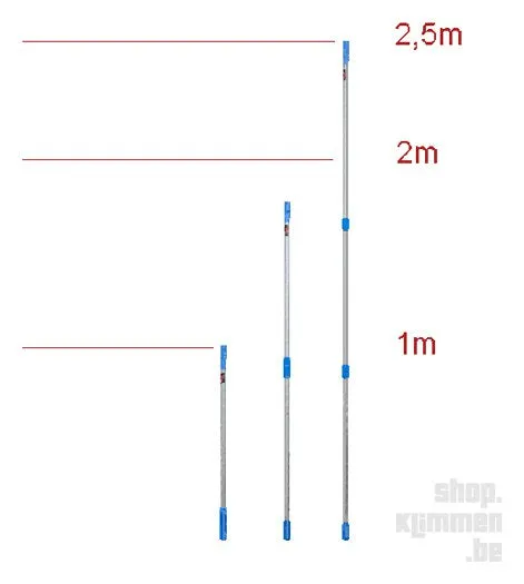 Triple Tube Pole, brush stick