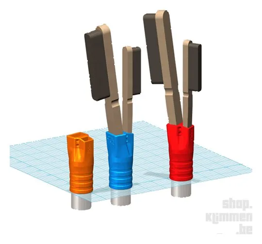 Triple Tube Pole, brush stick