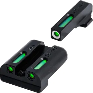 TRUGLO TFX Handgun Sight | Durable Shock-Resistant Compact Brightly Glowing Tritium & Fiber-Optic Xtreme Day/Night Sight for Handguns