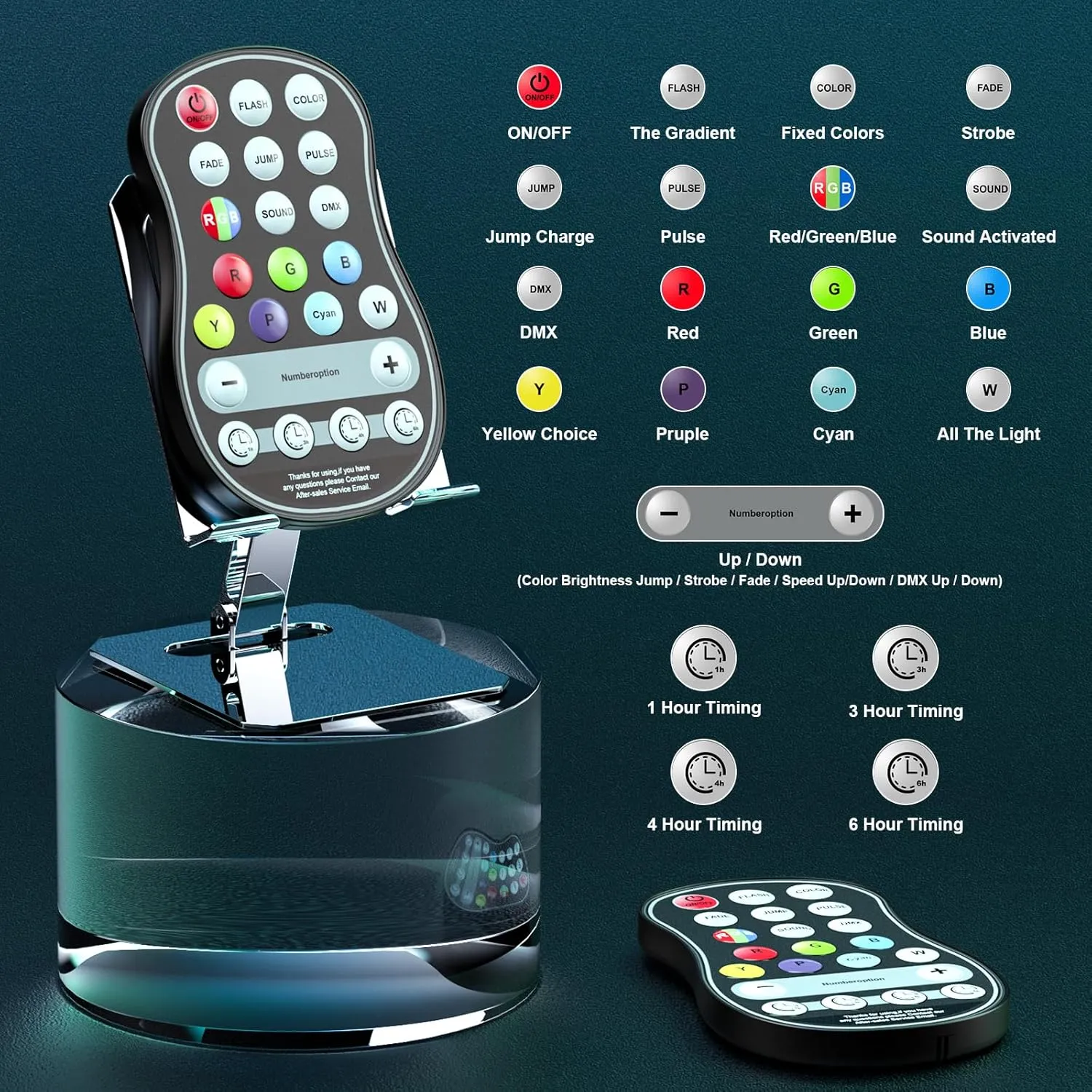 U`King Battery Powered Stage Lights, 18 * 2W RGB LED Par Can, DMX512 & Sound-Activated Wireless Uplights, 7 CH Rechargeable Par Lights for Party, Event, Wedding, DJ Show, 8 Pack