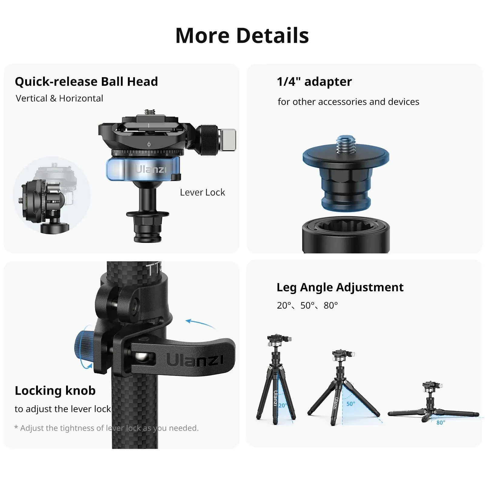 Ulanzi TT35 Hiking Stick Tripod Kit