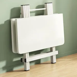 Ulife White Wood Grain Folding Mahjong Table - 70*70*75cm