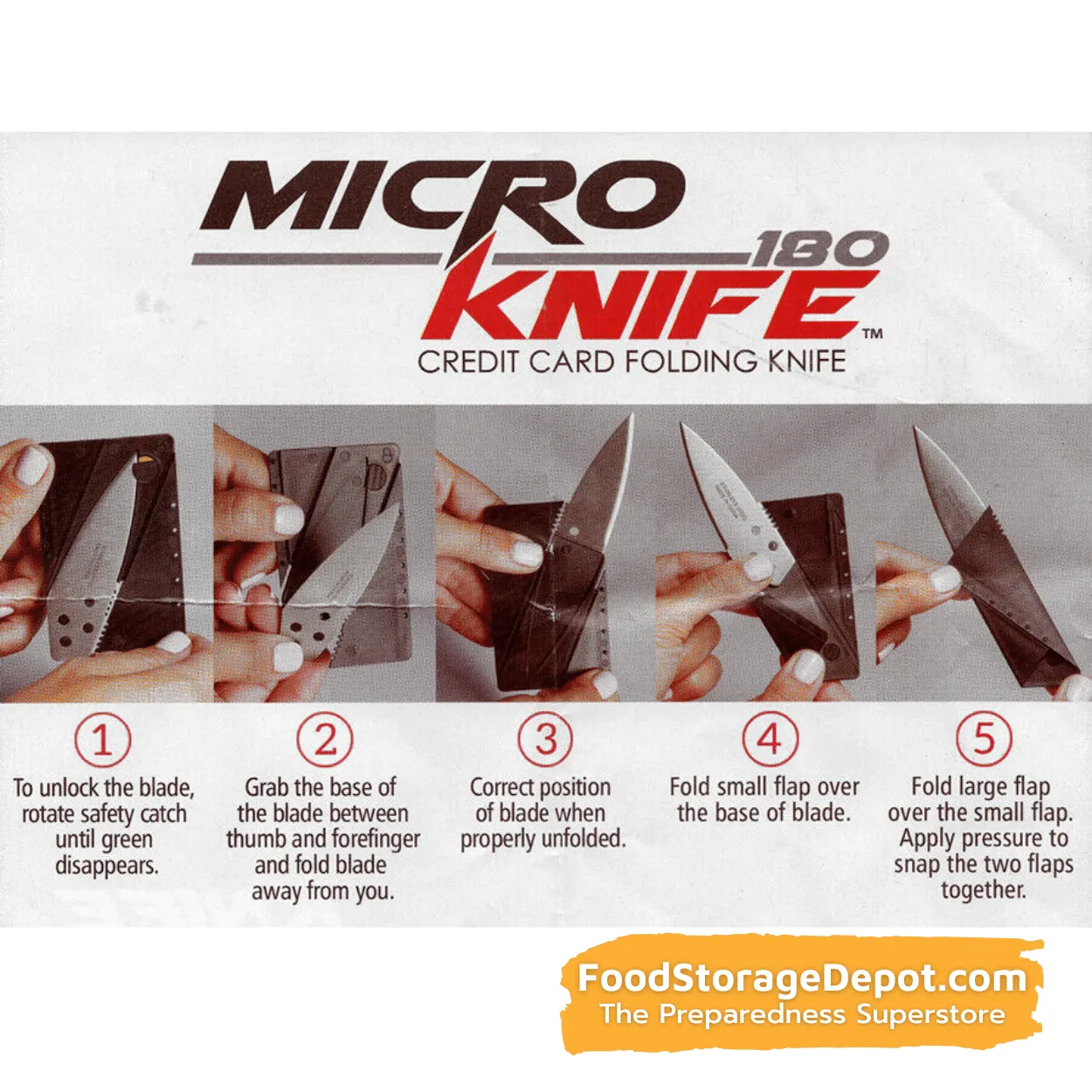 Ultra-Light Credit Card Folding Knife