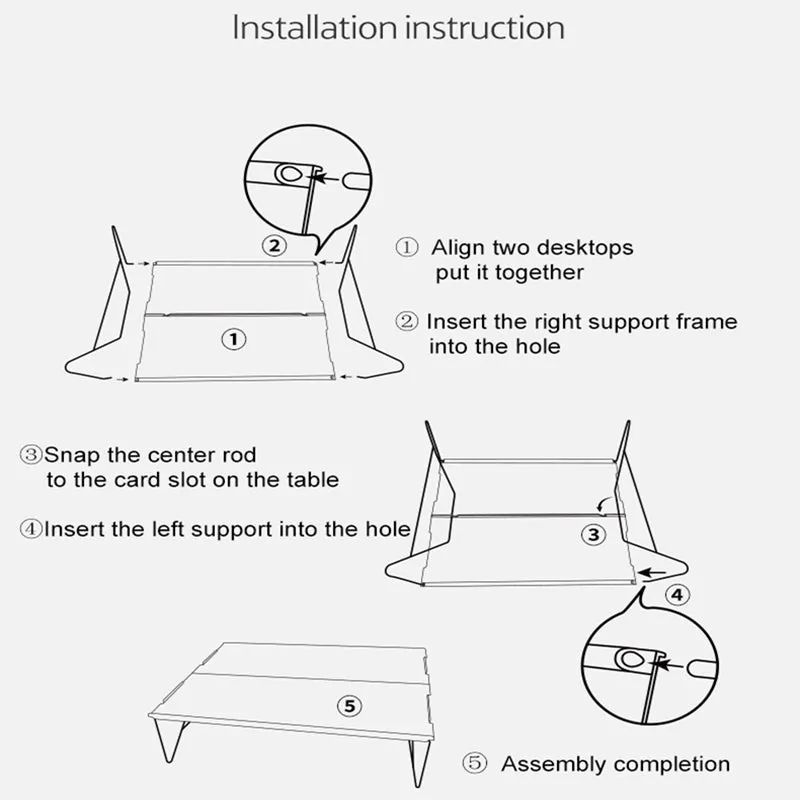 Ultralight Aluminium Folding Table