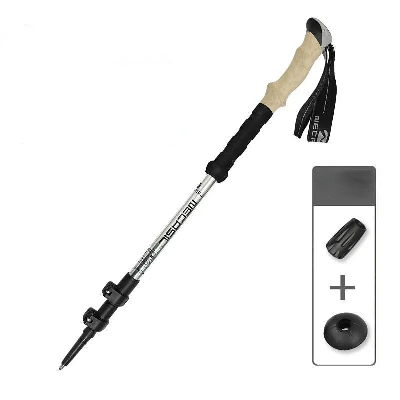Ultralight Telescopic Aluminum Hiking Anti Shock Walking Stick