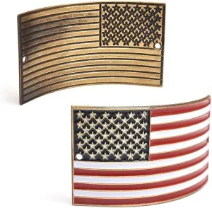 USA Flag Hiking Stick Medallion - Patriotic Charm