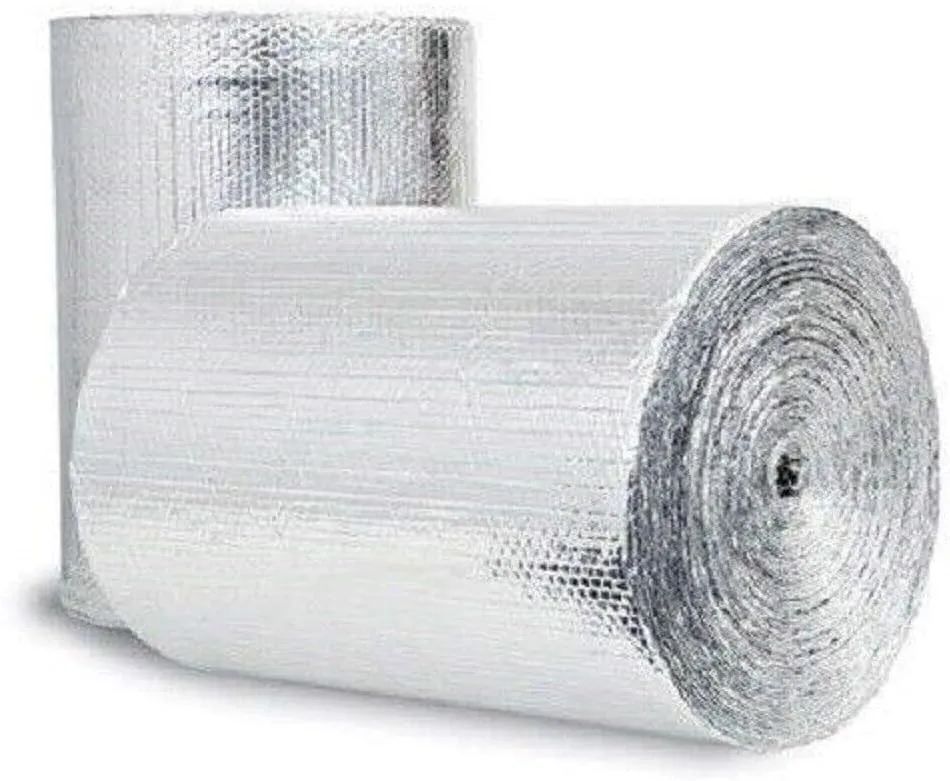 USEP Air Double Reflective Polyethylene Insulation Roll 2-Feet by 125-Feet Industrial Strength Commercial Grade No Tear Radiant Barrier Wrap Weatherproofing Attics Windows Garages RV's Ducts & More!