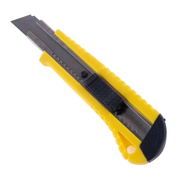 Utility Knife 18mm (With 5 Refill Blades) Retractable Snap Off Blade