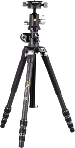 Vanguard VEO3T 264CB Carbon Fiber Travel Tripod with Ball Head and Multi-Angle Center Column for Overhead Shots