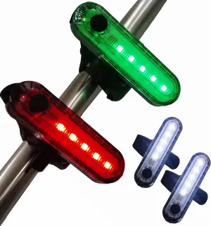 Vantone LED Navigation Light Kit for Kayak, Dinghy, Canoe, Boat Stern, Pontoons, Bike Tail, Portable Battery Operated Rechargeable LEDs for Night Fishing Paddling