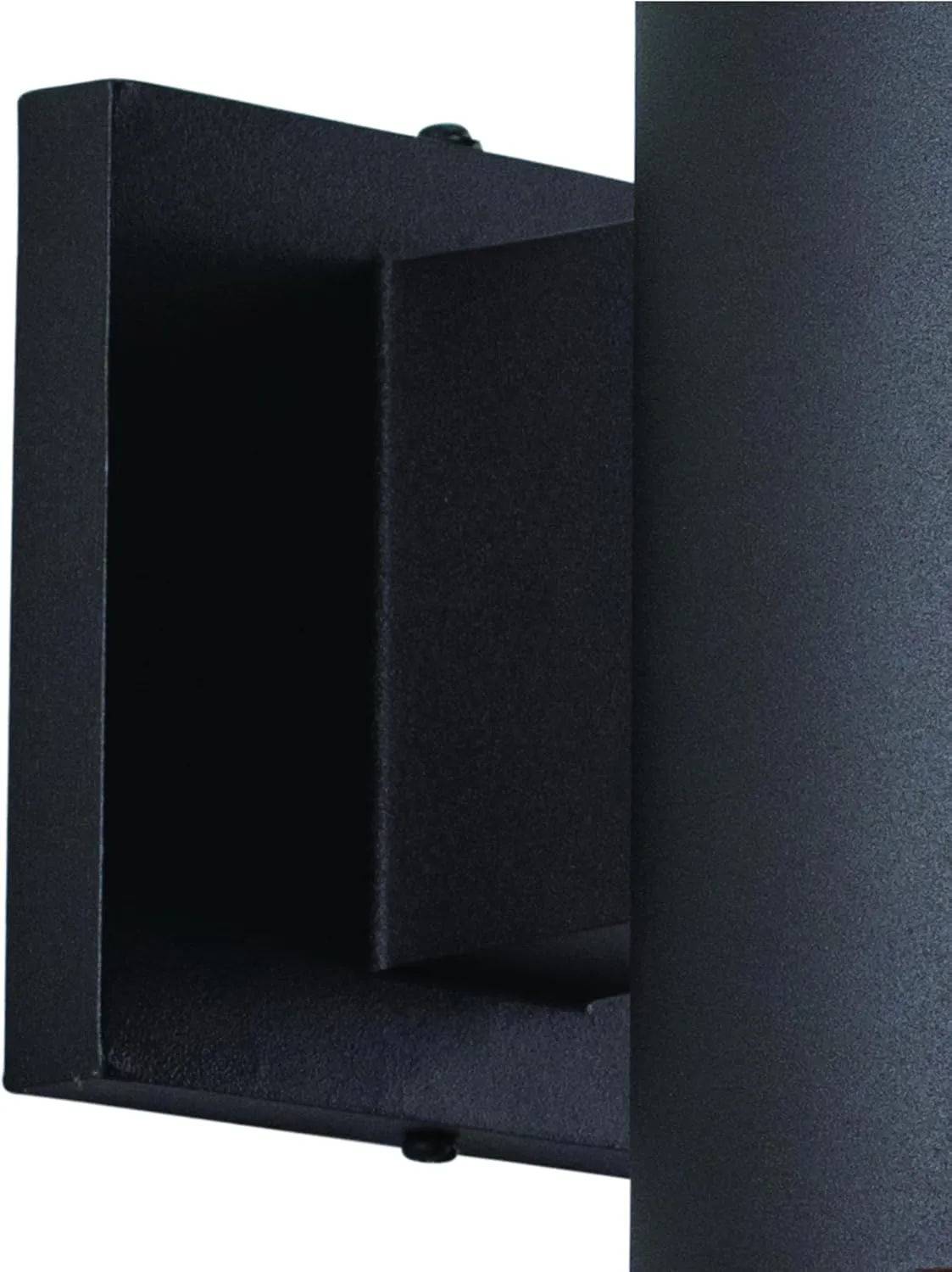 VAXCEL Chiasso Modern Outdoor Porch Light, 5" W x 7.25" H Black Cylinder Wall Sconce, Waterproof Dark Sky Wall Light for Porch, Patio, Deck, or Front Door