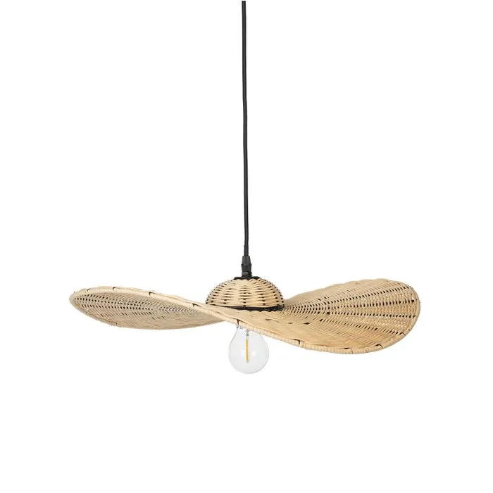 Vayen, hanging lamp - natural rattan