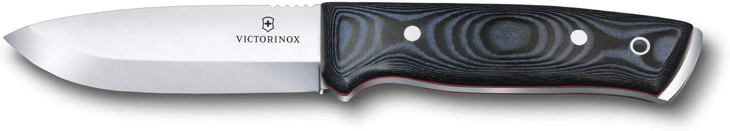 Victorinox 4.2261 Outdoor Master Mic Large with Pouch Full Tang Knife with Slightly Sharp Back to Ignite The Fire Starter in Blue/Black 8.7 inches
