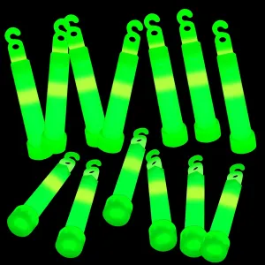 VIHOSE 100 Pcs 4" Glow Sticks Bulk Emergency Light Sticks Survival Glow in The Dark Sticks for Camping Hiking Earthquake Activities Supplies Party Favors