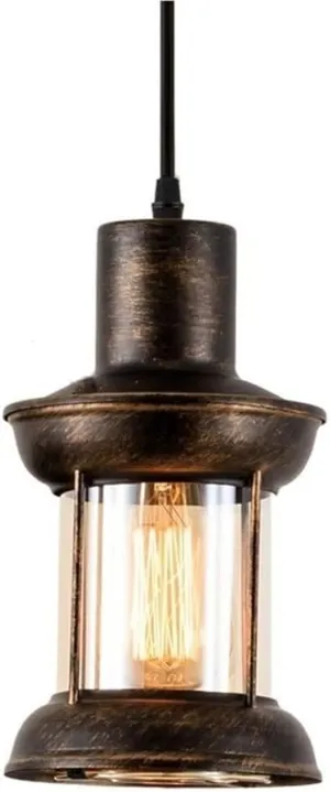 Vintage Industrial Chandelier, Nostalgic Led Edison Light, Antique Kerosene Lamp Style Glass Hanging Light, Creative Modern Loft Ceiling Lighting Fixture