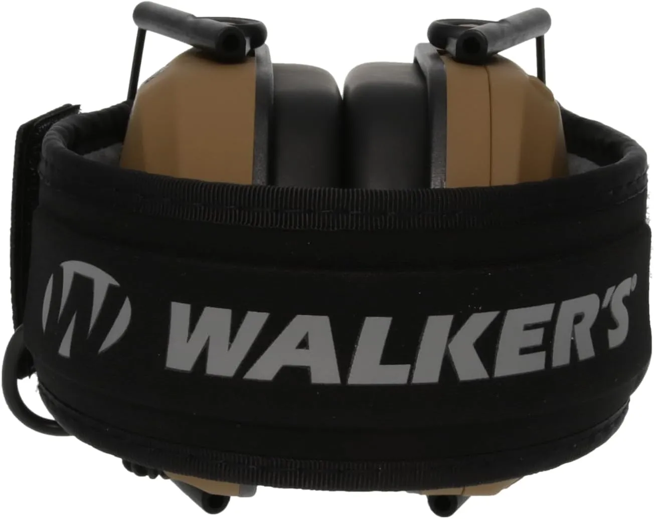 Walker's Razor Slim Ultra Low Profile Compact Design Adjustable Range Shooting Hunting Hearing Protection Electronic Earmuffs, Battle Brown - Patriot Series