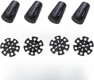 Walking Stick Tip Replacement Snow Pole Baskets Rubber Tips for Walking Sticks, Trekking Poles, Hiking Poles