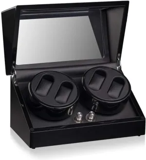 Watch Winder Watch Winder Boxes 4 0 Automatic Mechanical Watch Box Winder Automatic Table Box Full Rotation Table Watch Winder, Black