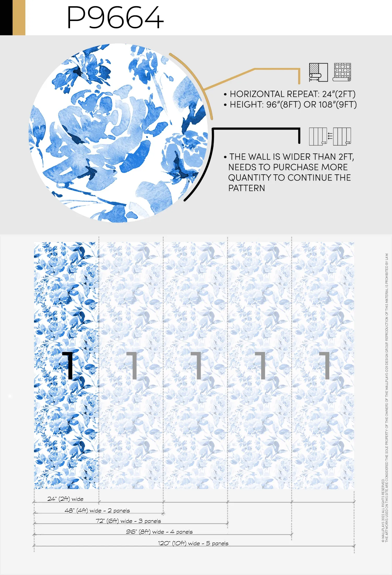Watercolor Blue Rose Wallpaper