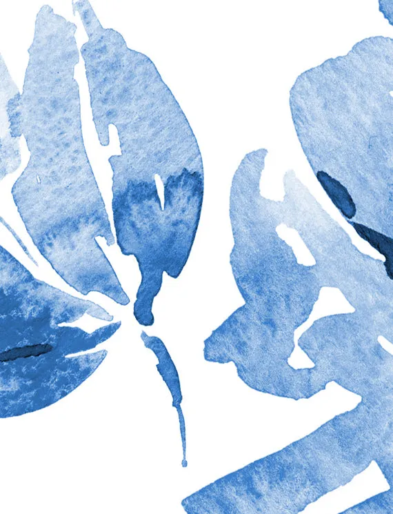 Watercolor Blue Rose Wallpaper