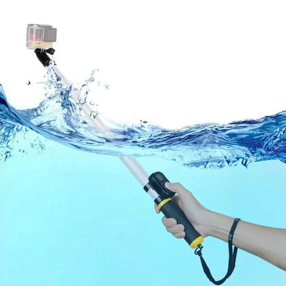 Waterproof Adjustable Telescopic Selfie Stick Monopod for GoPro Hero Series – Perfect for Capturing Your Style and Fit!
