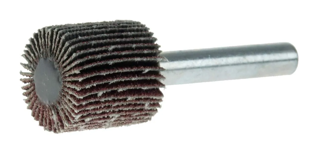Weiler 30717 3/4" x 3/4" x 80AO Wolverine Coated Abrasive Flap Wheel, 1/4" Stem (Pack of 10)