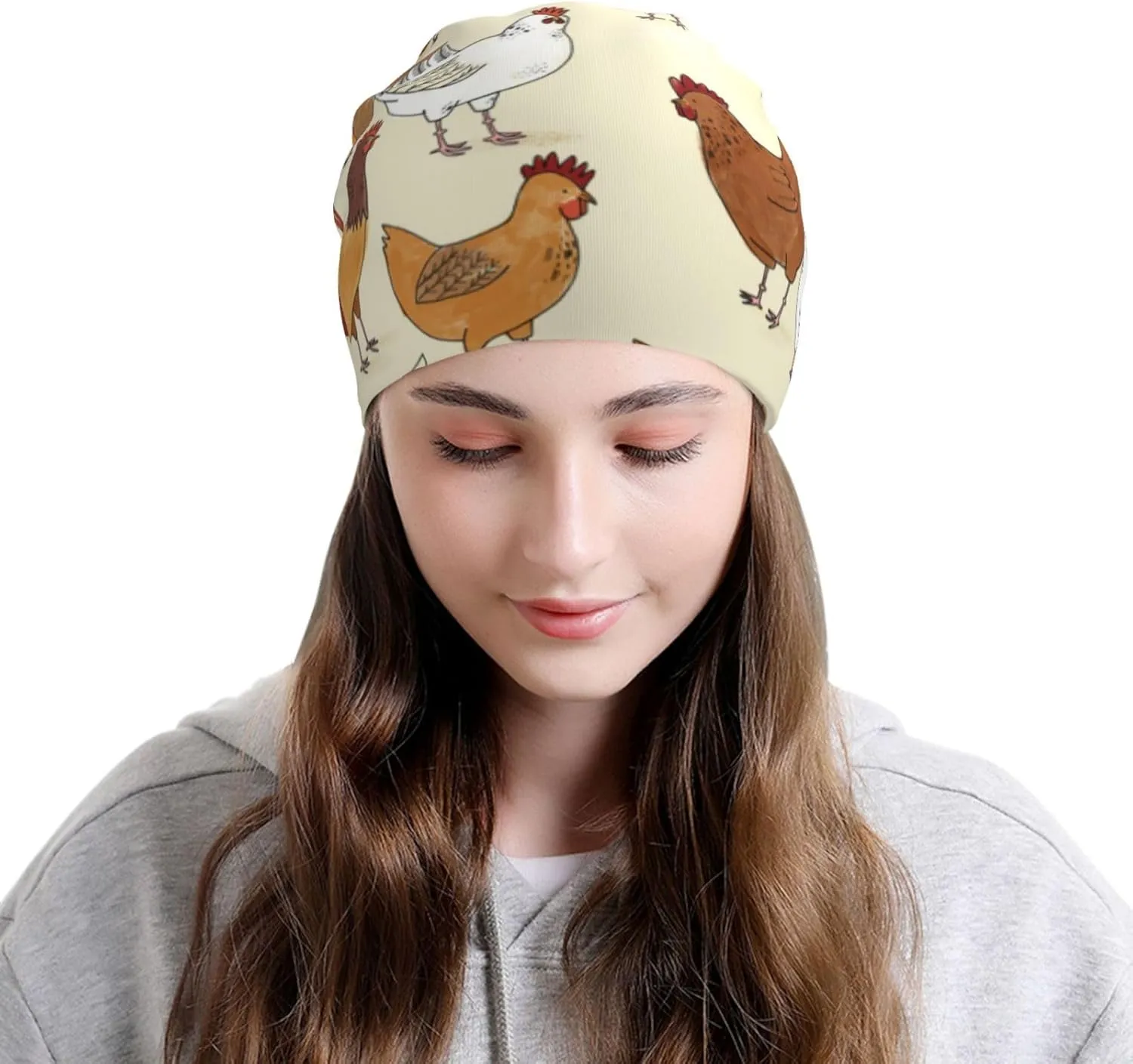 Westie Dogs Beach Summer Tropical Slouchy Beanie for Men & Women Hip-Hop Baggy Skull Cap Fashion Thin Dwarf Knit Hat