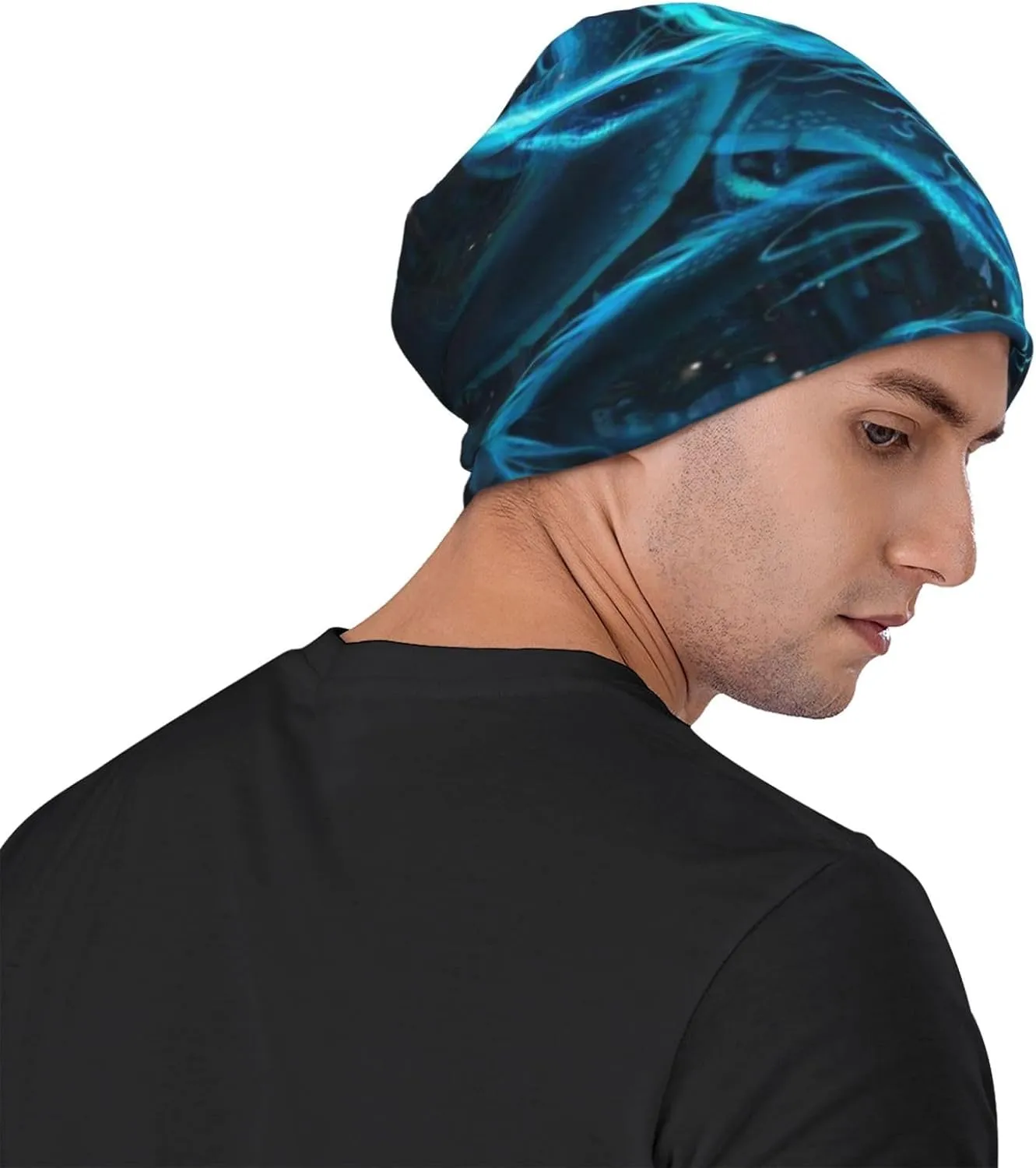 Westie Dogs Beach Summer Tropical Slouchy Beanie for Men & Women Hip-Hop Baggy Skull Cap Fashion Thin Dwarf Knit Hat