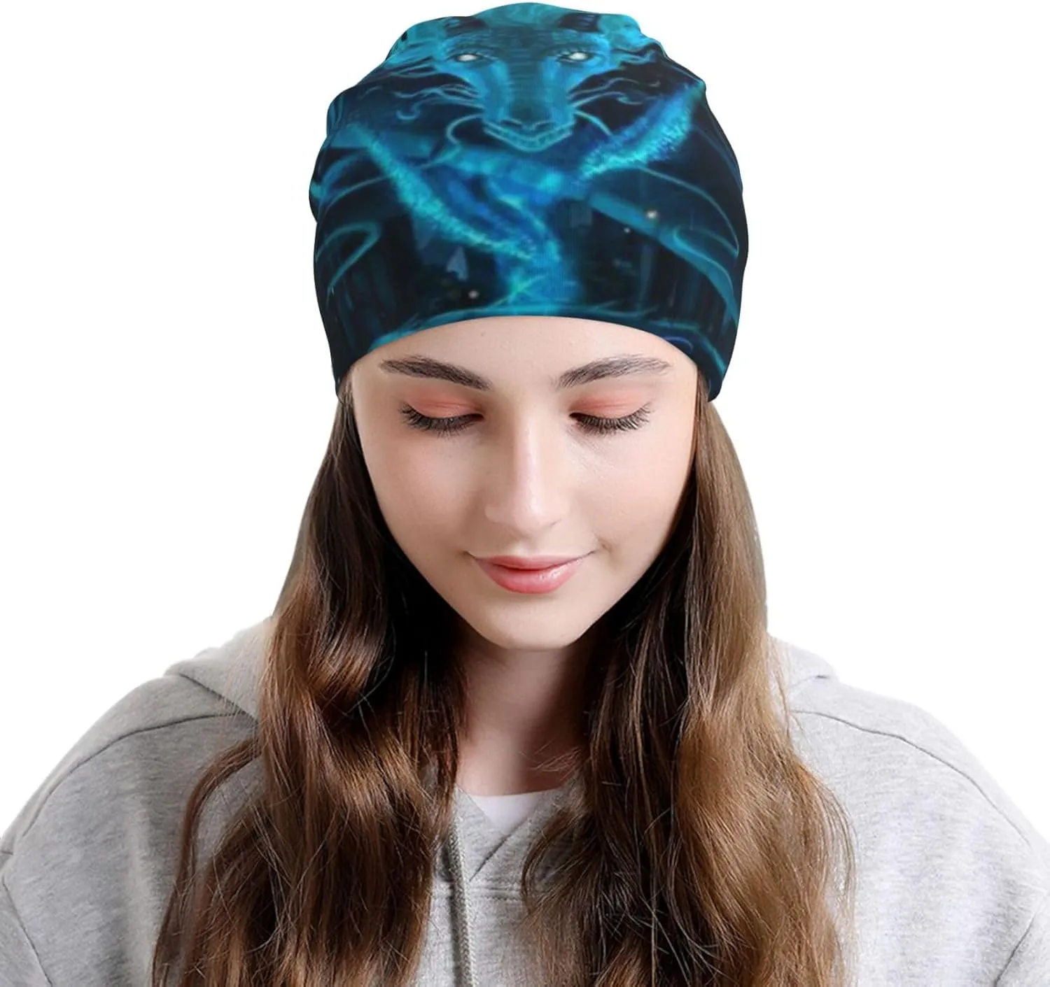 Westie Dogs Beach Summer Tropical Slouchy Beanie for Men & Women Hip-Hop Baggy Skull Cap Fashion Thin Dwarf Knit Hat