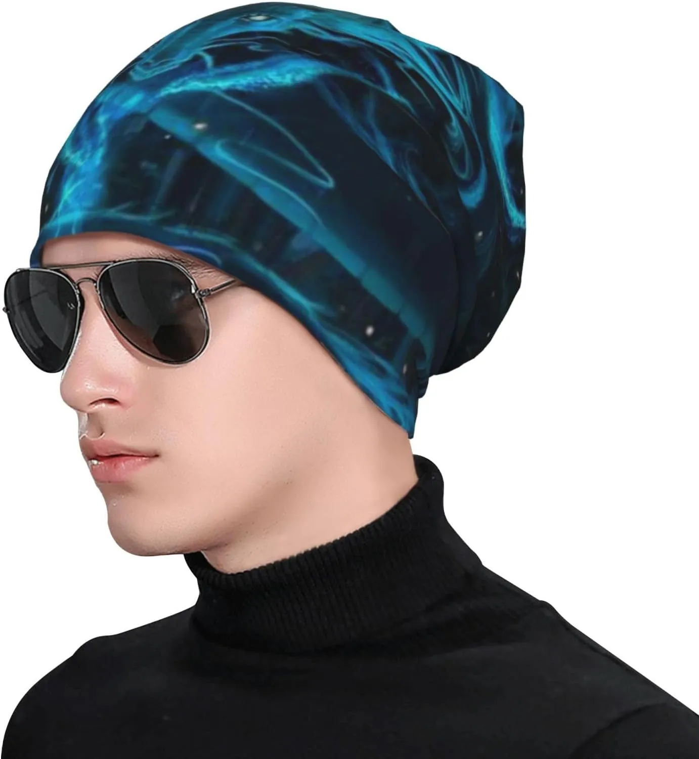 Westie Dogs Beach Summer Tropical Slouchy Beanie for Men & Women Hip-Hop Baggy Skull Cap Fashion Thin Dwarf Knit Hat