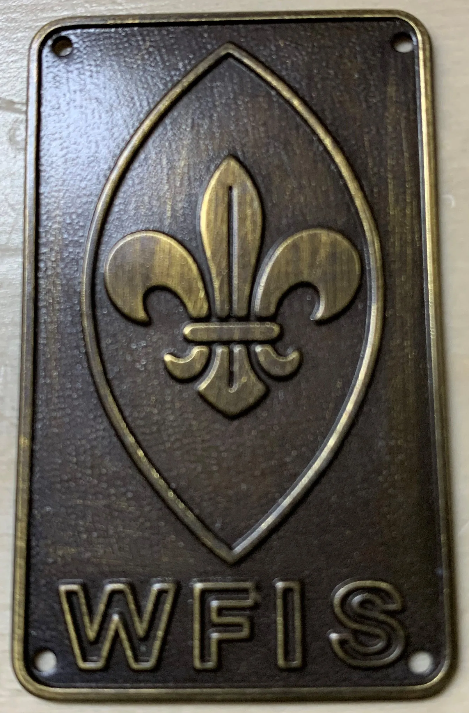 WFIS Hiking Stick Plaque