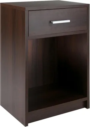 Winsome Wood Rennick Accent Table, Cocoa 15.75 x 12.48 x 23.62
