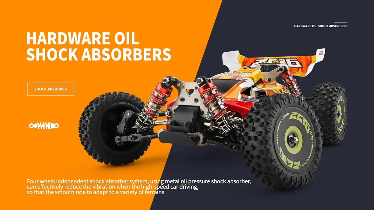 WLtoys 144010 75KM/H 2.4G RC Car Brushless 4WD Electric High Speed Off-Road Remote Control Drift Toys for Children Racing (144010 1500 2200)
