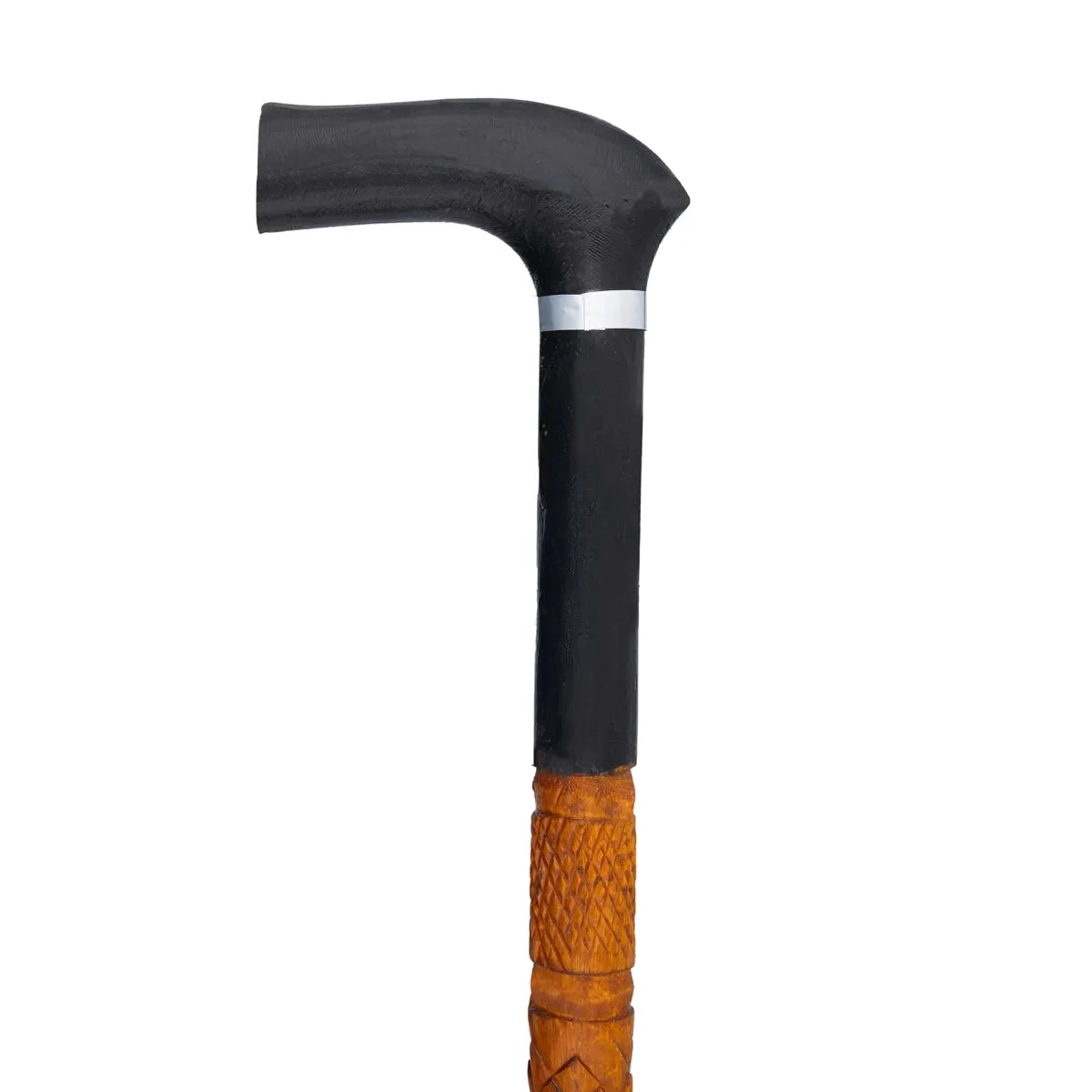 Wooden Walking Stick - 35 Inches | Carved Wooden Walking Stick for Old Man