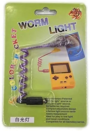 Worm Screen Light LED Illumination Night Lamp Luminous Light with Packing for Gameboy Color GBC GBP Console